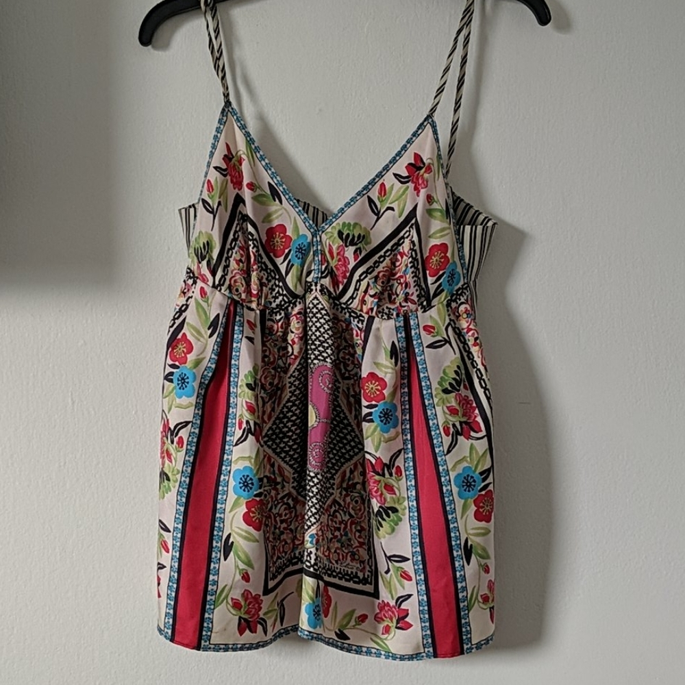 Etro Milano silk tank top
